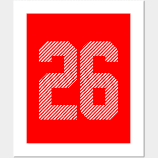 Iconic Number 26 Posters and Art